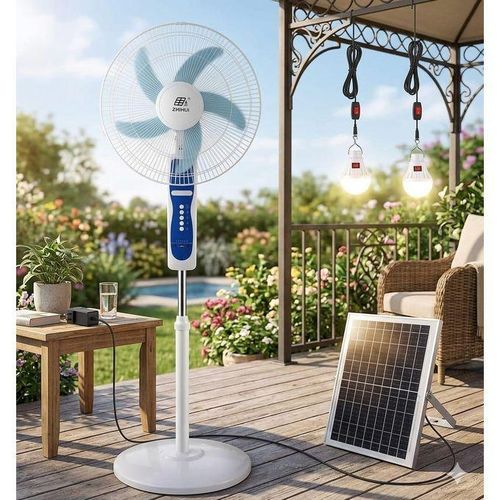 Oscar Ventilateur Rechargeable A Pied 18 Pouces Ultra Solide Avec Télécommande (OSC-300A18) - Blanc - Garantie 12 Mois-2