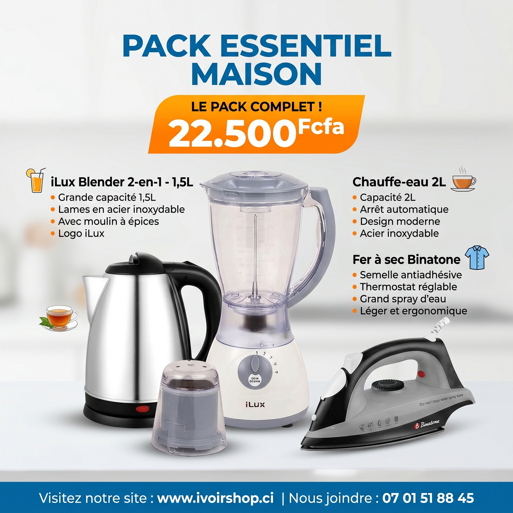 Pack essentiel maison