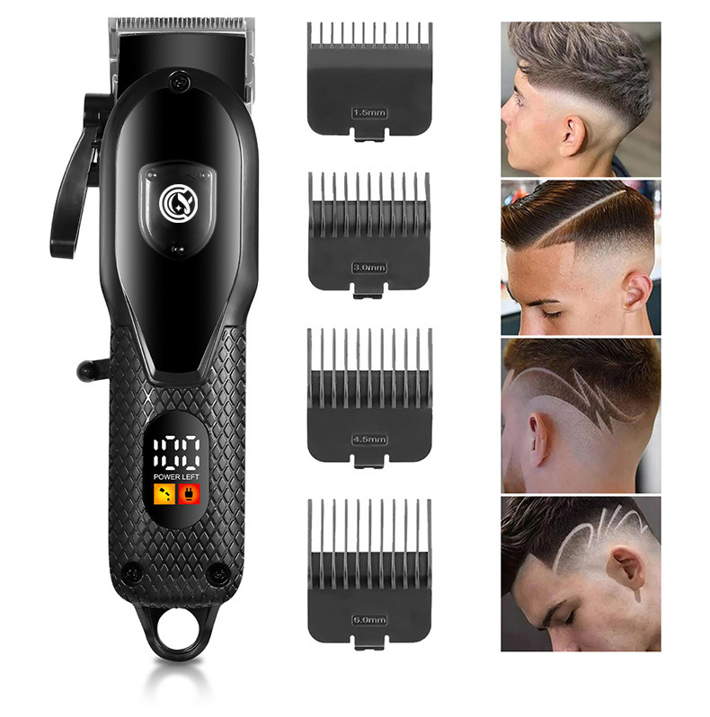 Yachen Tondeuse à Cheveux Puissante de Barbier, Lame en Acier Inoxydable, Tondeuse Électrique Professionnelle sans Fil pour Salon de Coiffure