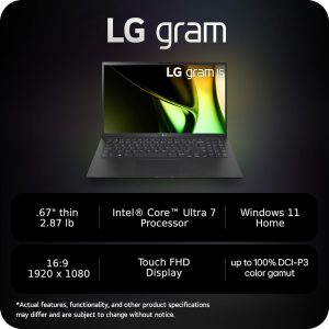 LG gram 15-inch Lightweight Laptop (2025)