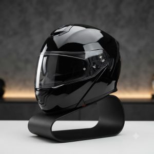 Casque de Moto Intégral pour Adulte Très Solide et résiste aux chocs - Modèle RNG Certifié FMVSS 218 / DOT - Noir