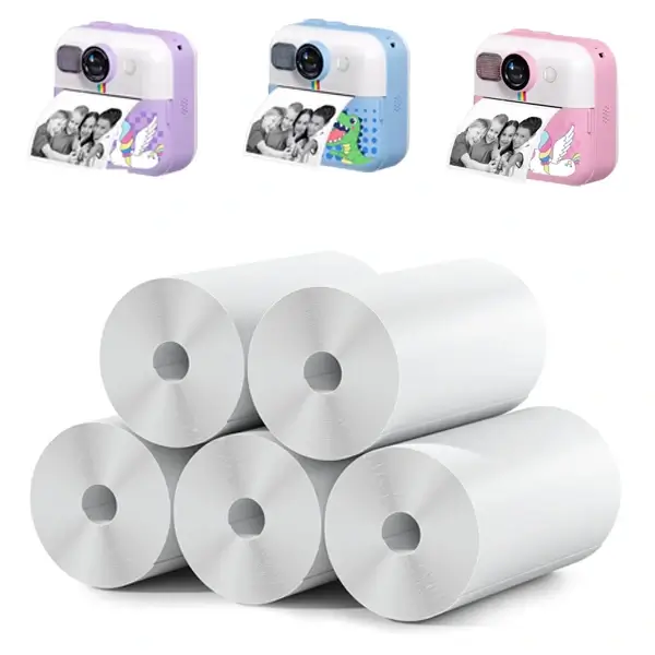Lot de 5 rouleaux de papier Thermique Pour La Mini caméra d’impression instantanée Polaroid pour enfants – 2025497918