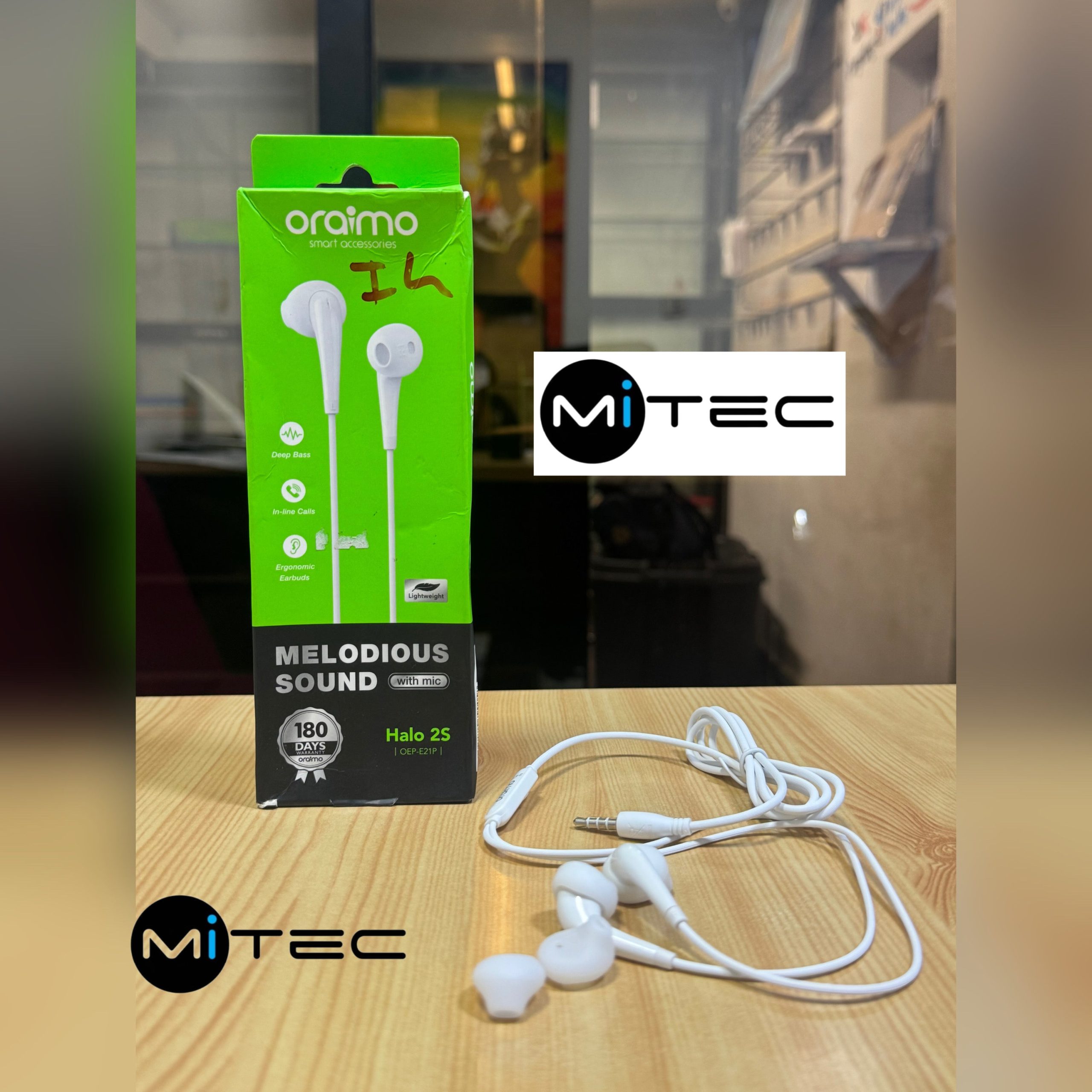 Écouteur Filaire Oraimo i4 Vers Prise Jack 3'5 Mm