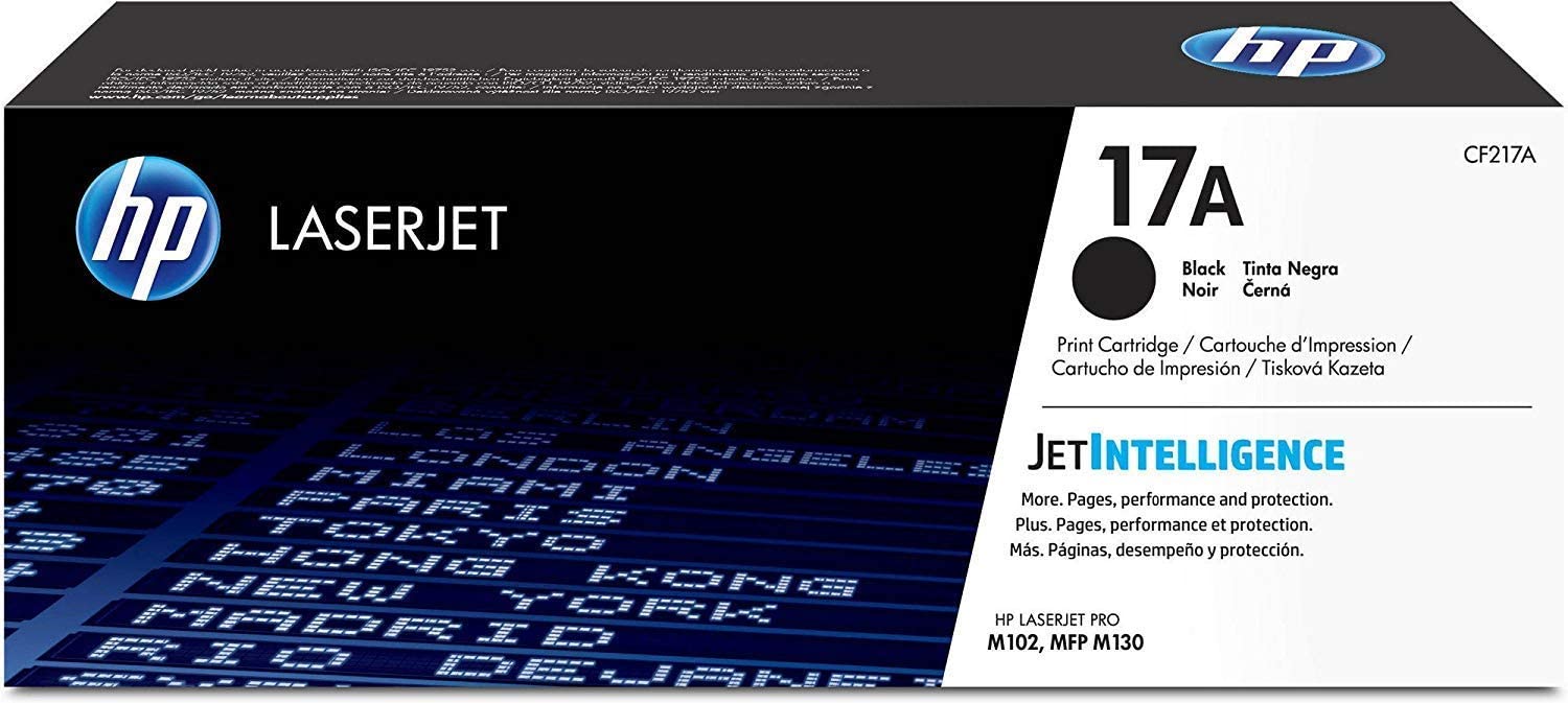 HP 17A Toner Noir Authentique (CF217A) pour imprimante HP LaserJet Pro M102a/M102w/M130a/M130fn/M130fw/M130nw