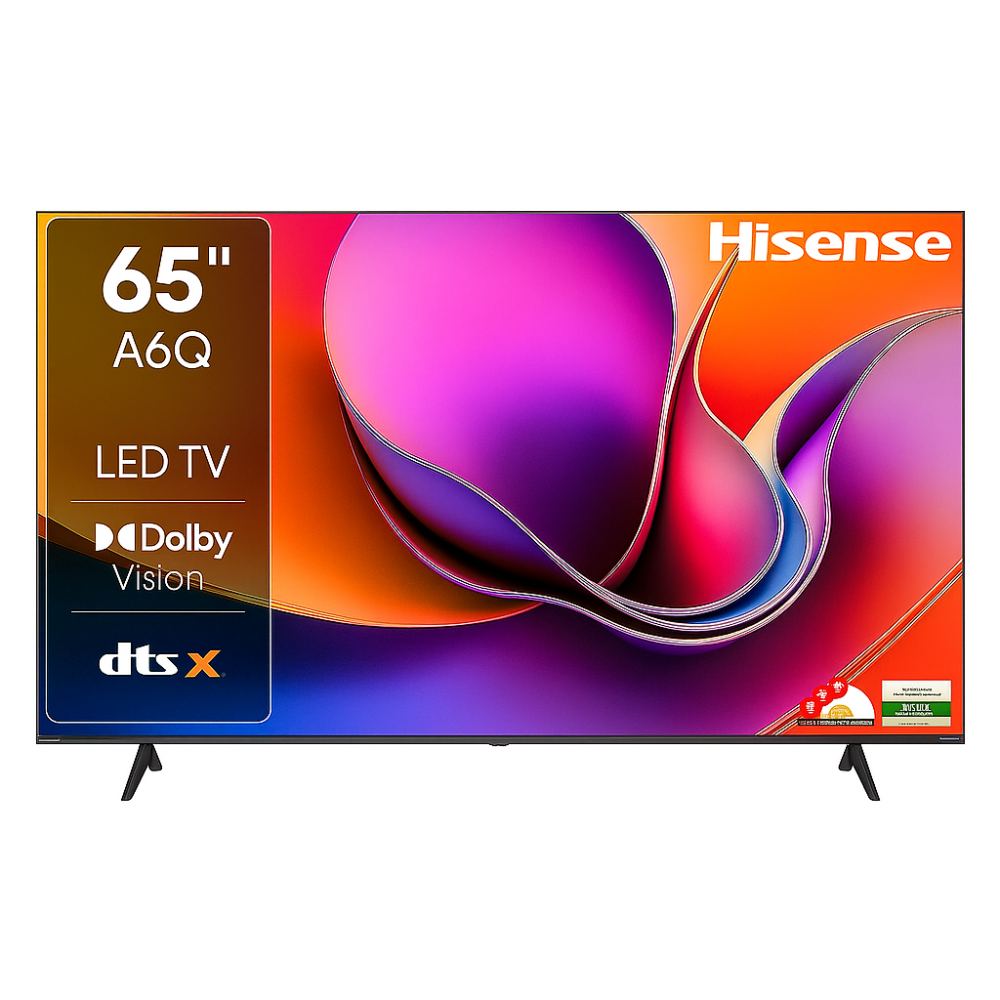 Hisense 65 Pouces - 65A6Q ( Modèle 2025) - 4K - Ultra HD - Smart TV - Garantie 12 Mois