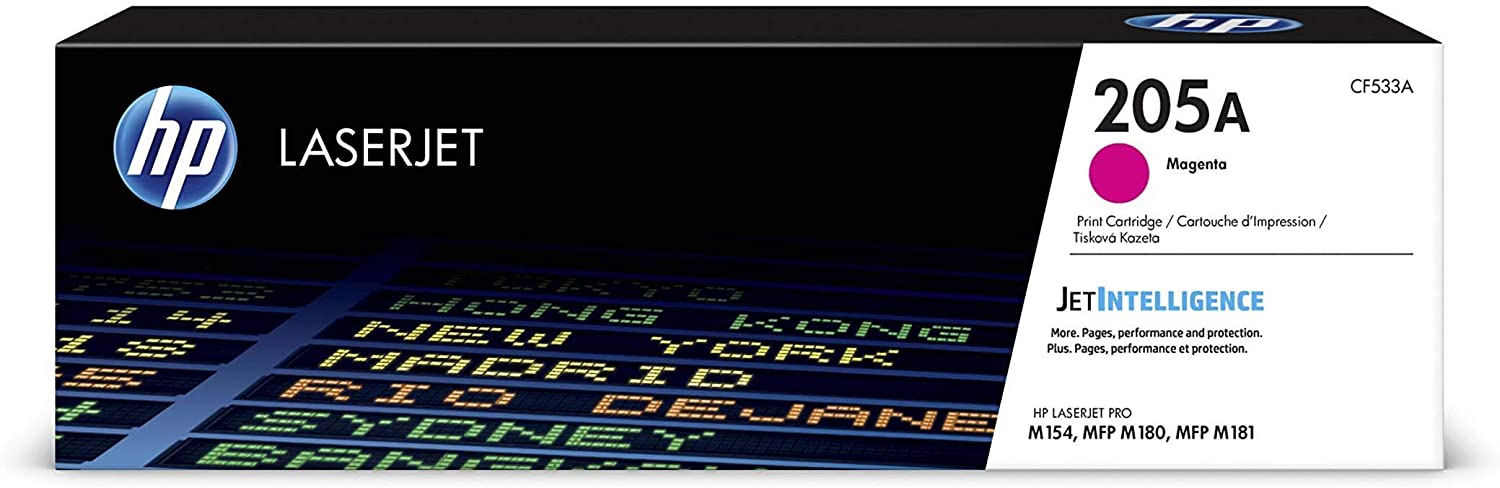 HP 205A CF533A Toner Magenta Authentique pour HP Color LaserJet Pro M180 / M181