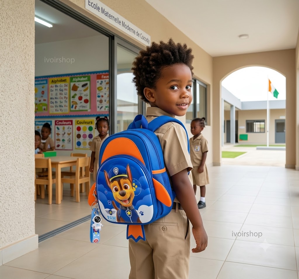 Sac à dos pour enfant de la maternelle au CP1-CP2 - paw patrol Bleu