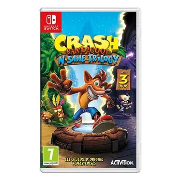 CD – Crash Bandicoot N Sane Trilogy – Jeu Nintendo