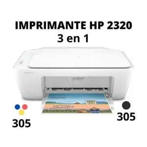 Imprimante multifonctions HP tout-en-un DeskJet 2320 – Impression – Photocopie – Numérisation avec câble USB – Recto-verso – Manuel