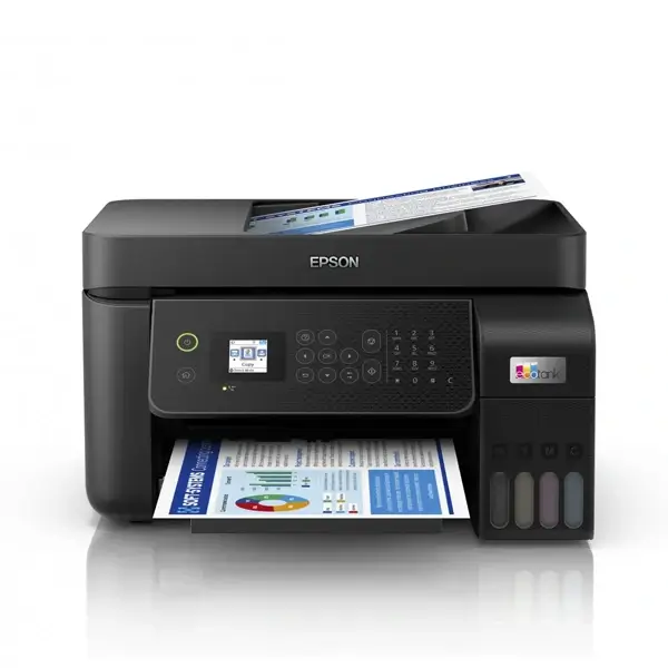 Imprimante sans fil Jet d’encre Epson EcoTank L5290 – Réservoir d’encre Wifi et Fax MFP – Port USB Wifi Ethernet/LAN – Apple AirPrint, Epson Connect