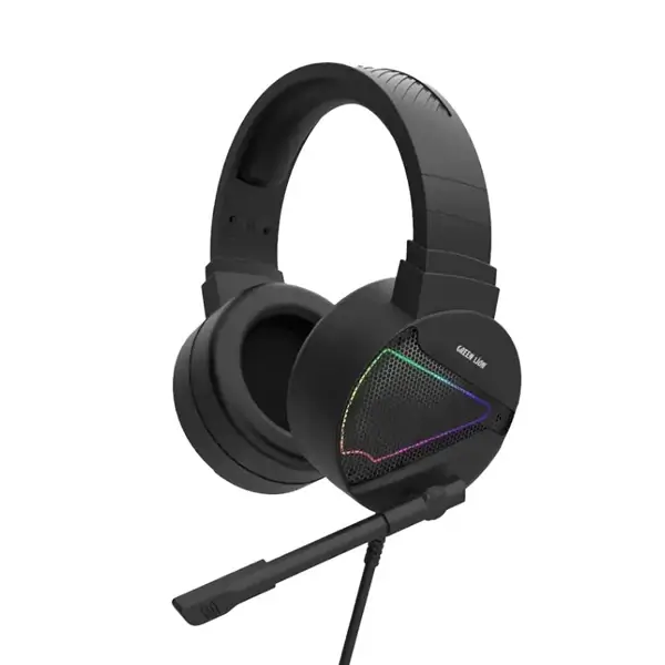 Casque de jeu Green Lion GP27X – Longueur du câble 2,1m – Compatible avec la plupart des consoles de jeux, PC et autres appareils – GNGP27XGHBK