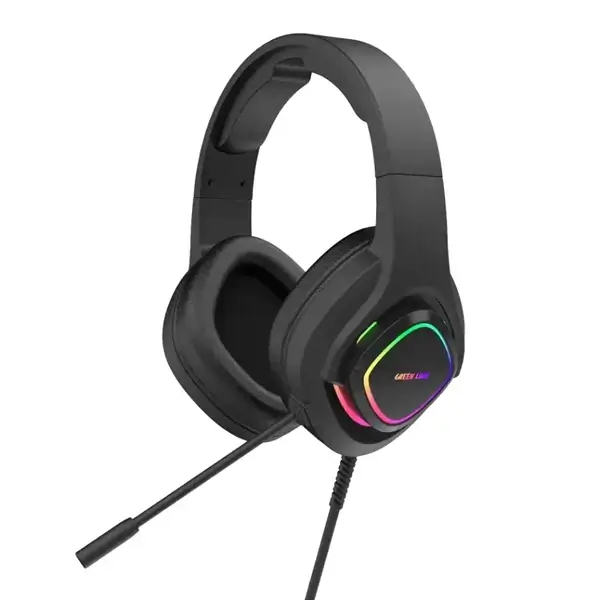 Casque de jeu avec trois ports Green Lion GP32X – Longueur du câble 2,1m – Compatible avec la plupart des consoles de jeux, PC et autres appareils – GNGP32XGHBK