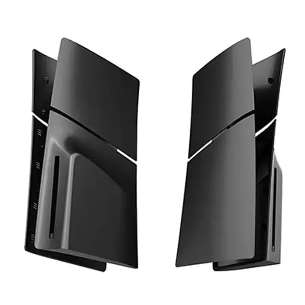 Coque de remplacement pour la PS5 Slim Édition – Façades et plaques arrière – Compatible uniquement avec la PS5 Slim version disque – Noir – GP-529