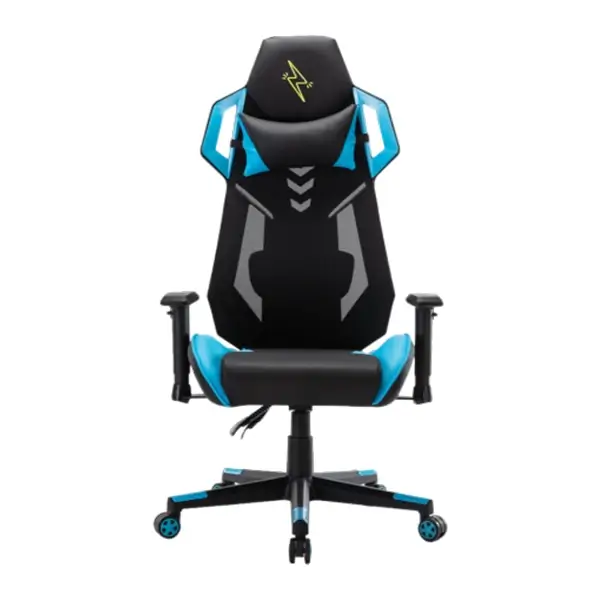 Chaise Gaming – Urban Wave – matériau en maille et PU + accoudoirs 2D – version OC Vegas – Bleu/Noir