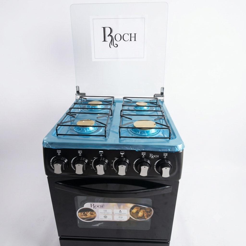 Roch Cuisinière à Gaz 4 Feux avec four - 50x50cm