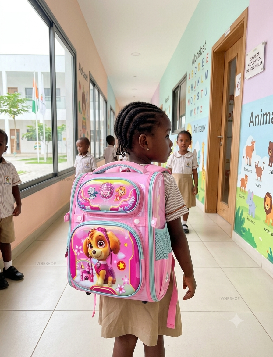 Cartable/Sac à dos pour enfant de la maternelle - Stella Paw ptrol Rose