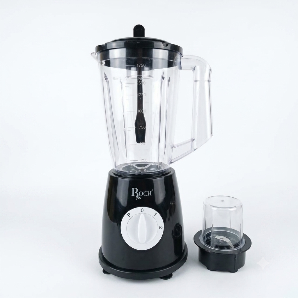Roch Mixeur - 300W - 1.5 Litres - RBL-207-D  - Vert - 1 mois de garantie