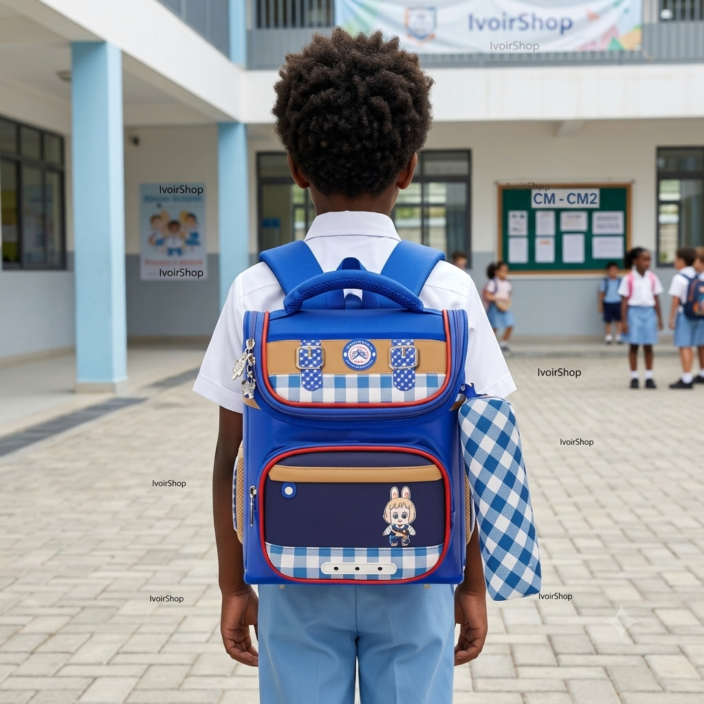 Cartable/Sac à dos pour enfant Maternelle Avec trousse- spirt petit garçon   bleu