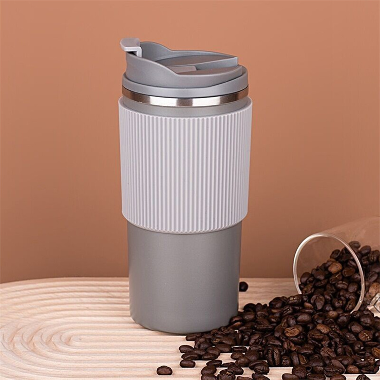 Gobelet Thermos - Tasse à Café - Mug Isotherme - 500ml - Gris