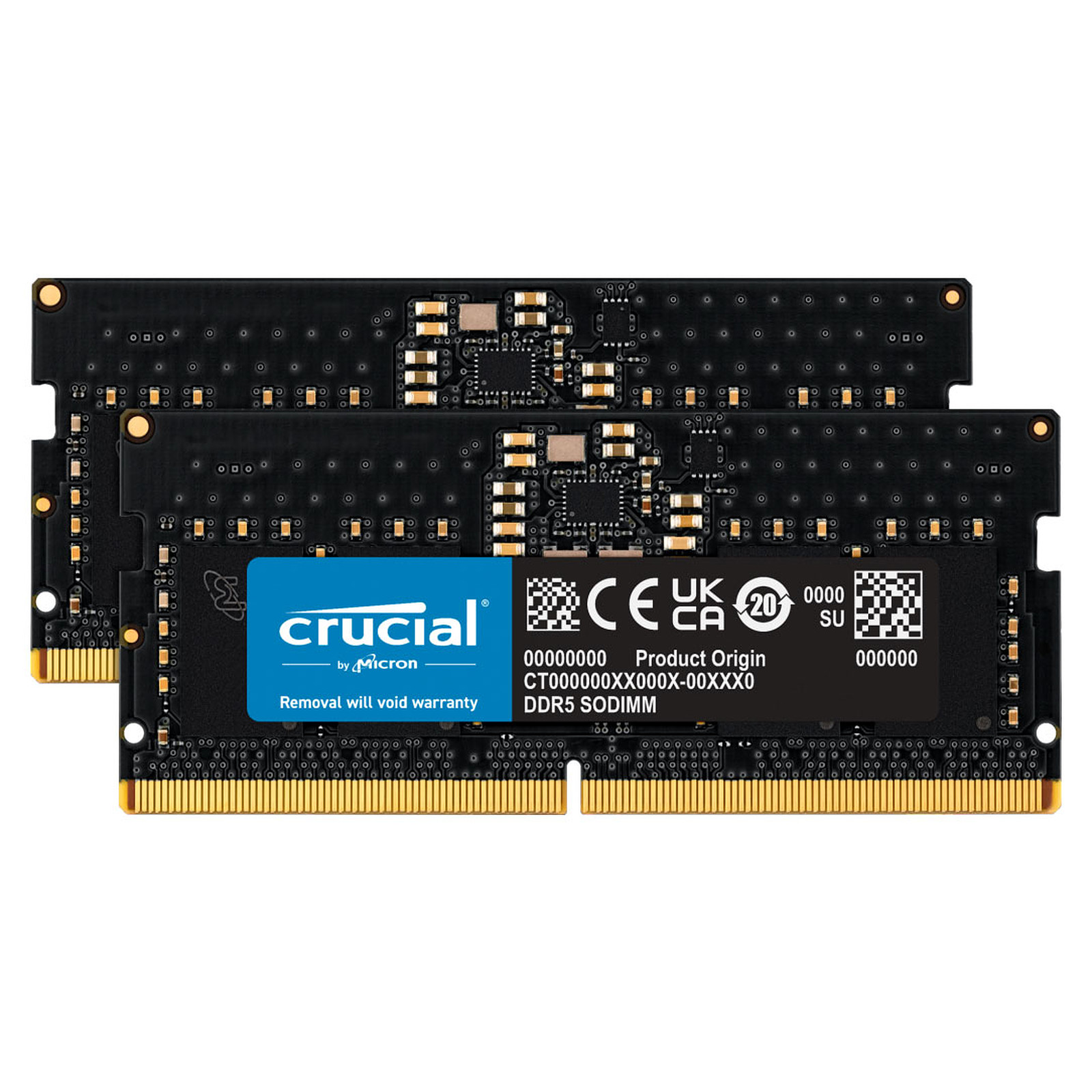 Barrette memoire Crucial SO-DIMM DDR5 8 Go –  4800 MHz