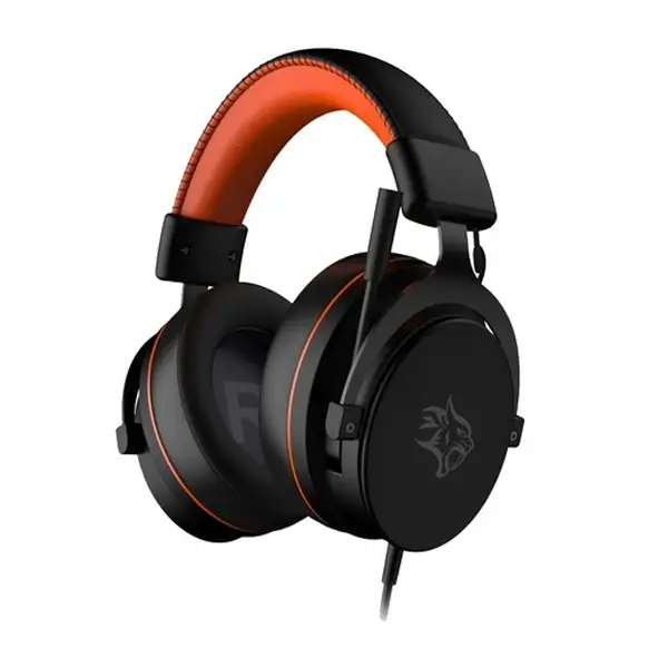 Casque de jeu Porodo Gaming PC RGB ENC – Réduction de bruit – Longueur du câble de 1,5m – Contrôle d’accès facile – PDX417OGBK