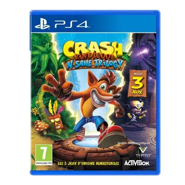 CD – Crash bandicoot N Sane Trilogy- Jeu PS4
