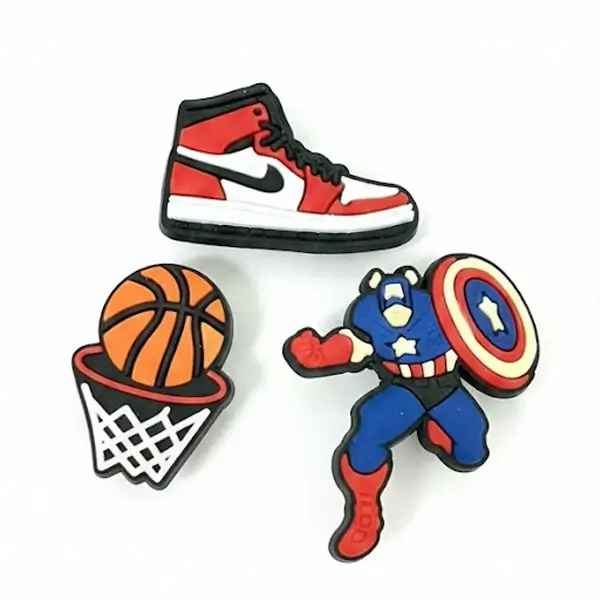 Pack de 3 stickers garçon pour la Tablette Kidy Clips Tab – 1 chaussure + super héro + 1 basket