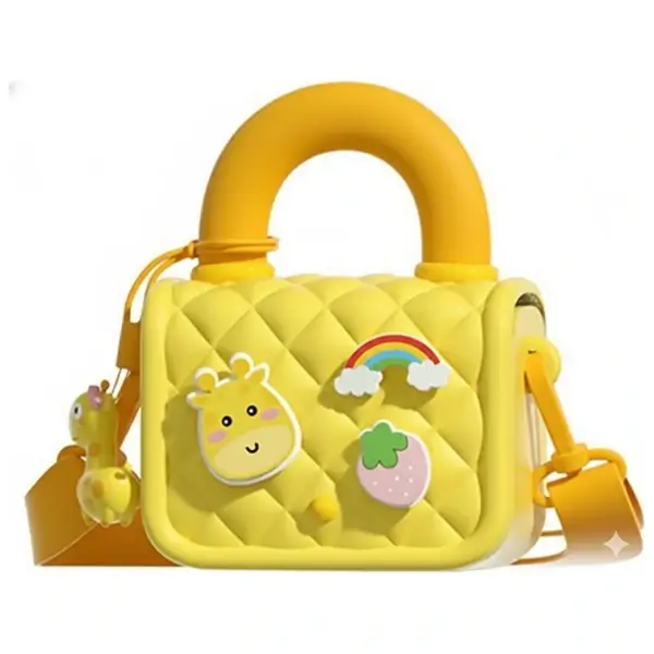 Mini Sac Enfant silicone – Collection SO.KOOOL Family – Jaune – 6972015805724
