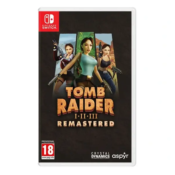 CD – Tomb Raider I, II, III Remastered Starring Lara Croft – Jeu Nintendo Switch