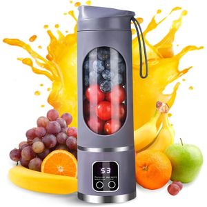 Blender portable pour smoothies à emporter, mixeur à jus personnel 450 ml