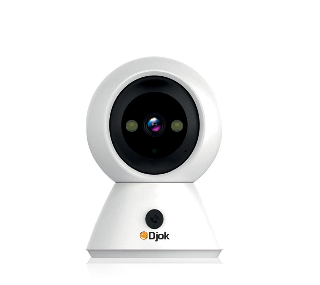 Caméra Bébé & Maison Djok HD 355° – Vision Nocturne, Audio, WiFi