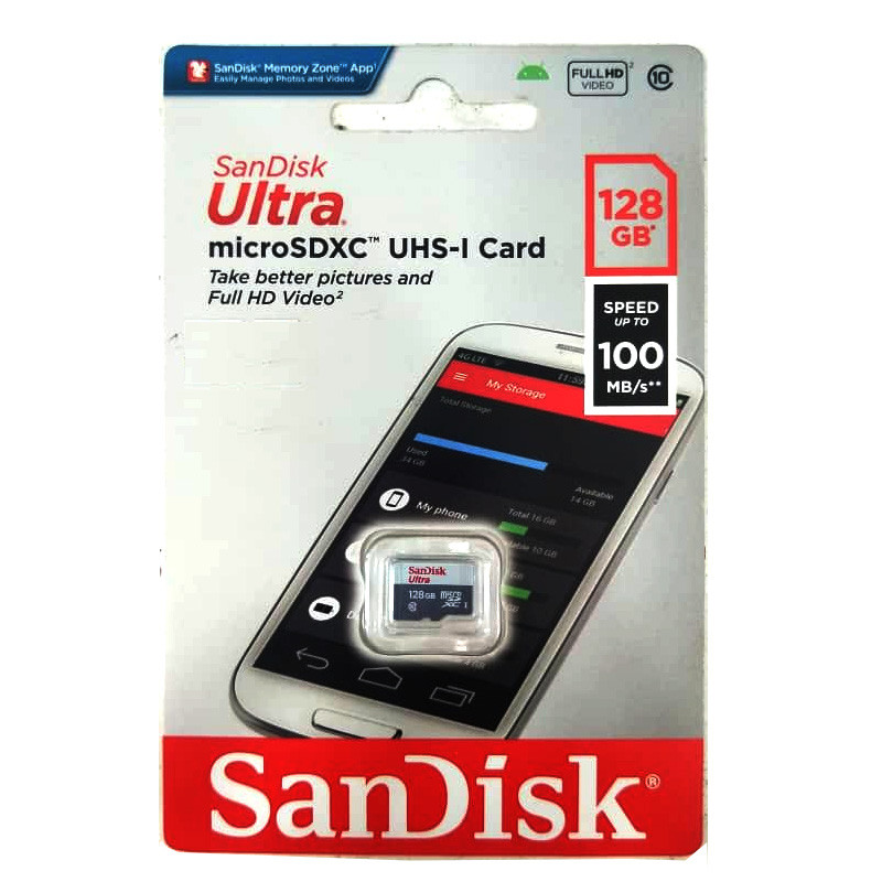 Carte Mémoire Sandisk 128 Giga Class 10