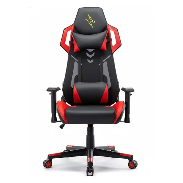 Chaise Gaming – Urban Wave – matériau en maille et PU + accoudoirs 2D – version OC Vegas – Rouge/Noir