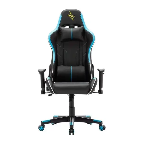 Chaise Gaming Urban Wave avec Dossier Haut Réglable et Accoudoirs 2D (Version OC Denver) – Bleu/Noir