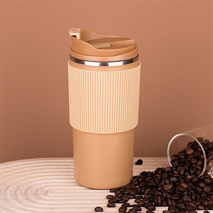 Gobelet Thermos - Tasse à Café - Mug Isotherme - 500ml - Marron