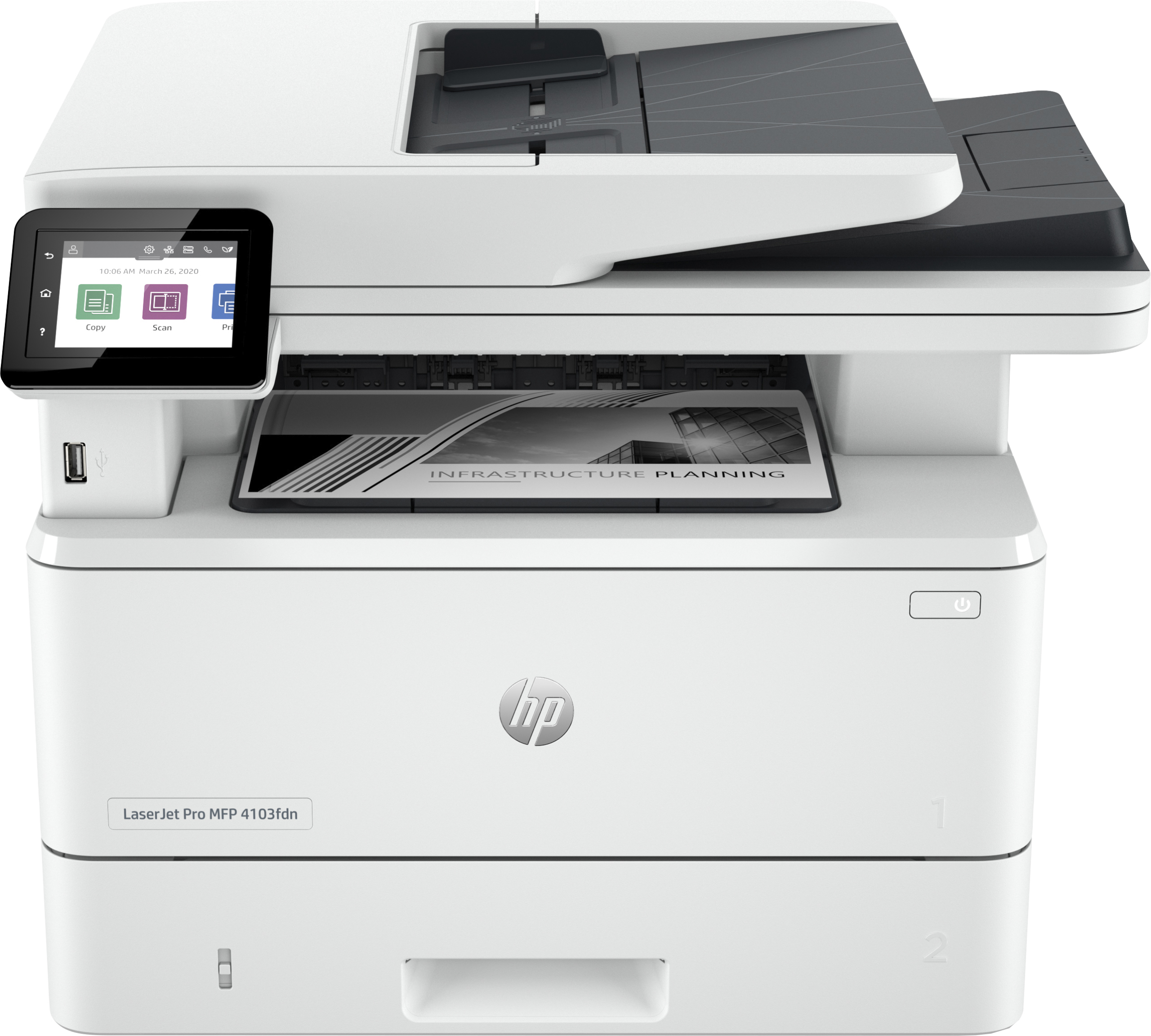 Imprimante Monochrome multifonction HP LaserJet Pro 4103fdn (2Z628A)