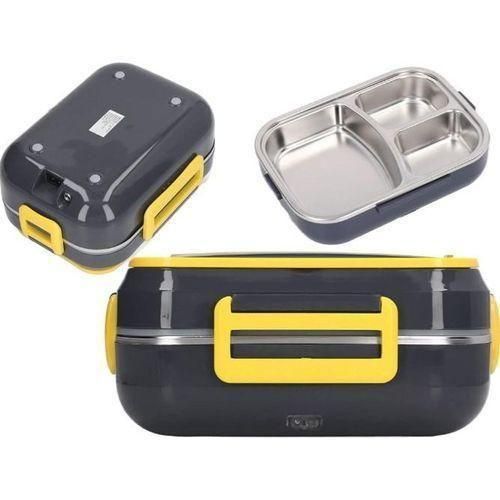 Lunch Box Électrique Pour (Voiture/Maison) - 1,5L - Jaune/gris-2
