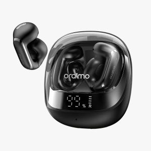 oraimo OpenSnap N2 Écouteurs intra-auriculaires sans fil à charge rapide et volume adaptatif - Noir (Copie)