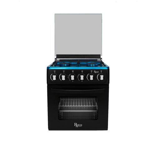 Roch Cuisinière À Gaz - RGC-50G4S-G(B) - 50X50 Mini - Noir