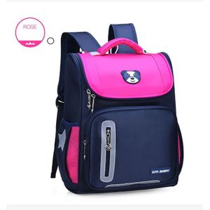 Sac à Dos d’école CM au collège pour Enfant Garçon et Fille Étanche - Rose
