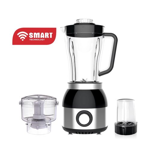 SMART TECHNOLOGY Blender Multifonctions (STPE-8032P) Avec Bol Incassable Résistant à L'eau/ Moteur En Cuivre Pur - 600 W- 1.8 L- Gris / Garantie 1 Mois