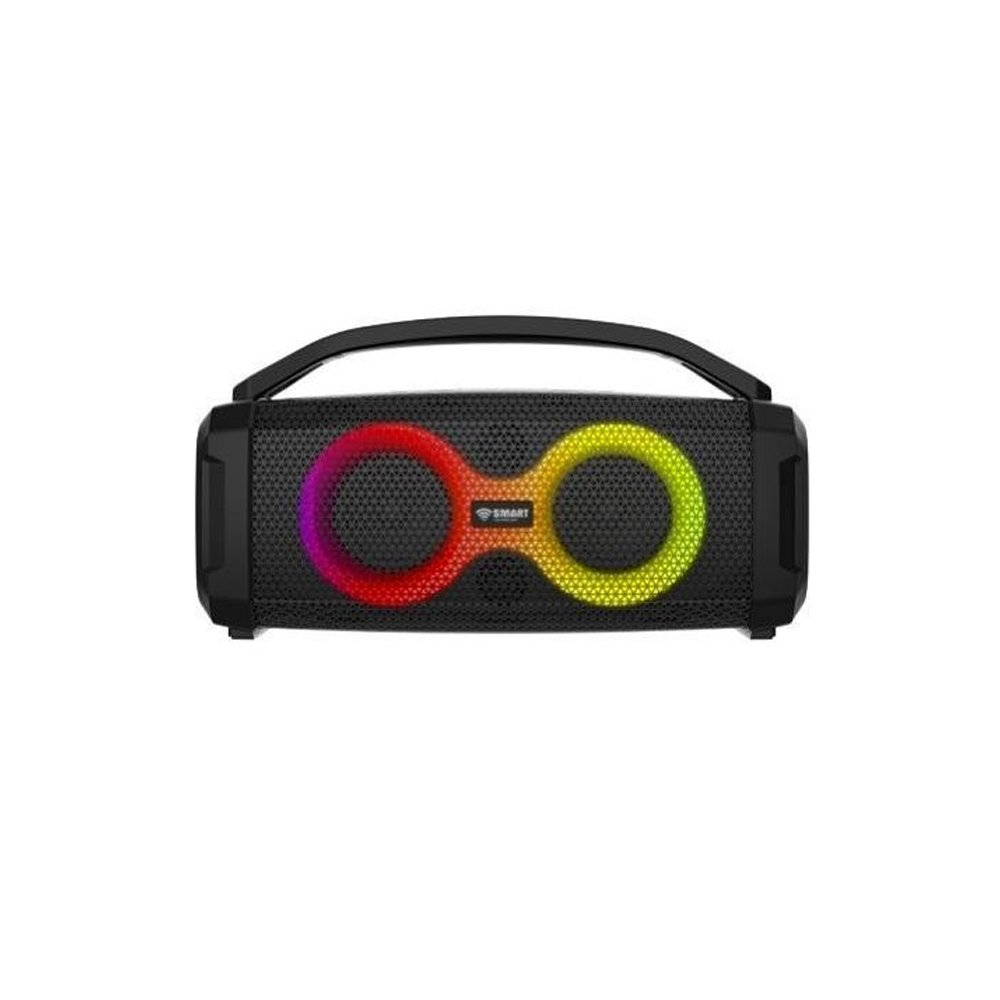 SMART TECHNOLOGY Haut-parleurs Rechargeable-Résistant à l’Eau (STHP-5050E) -100W- 13 Modes D’Éclairage- Bluetooth- Noir- garantie 3 Mois.