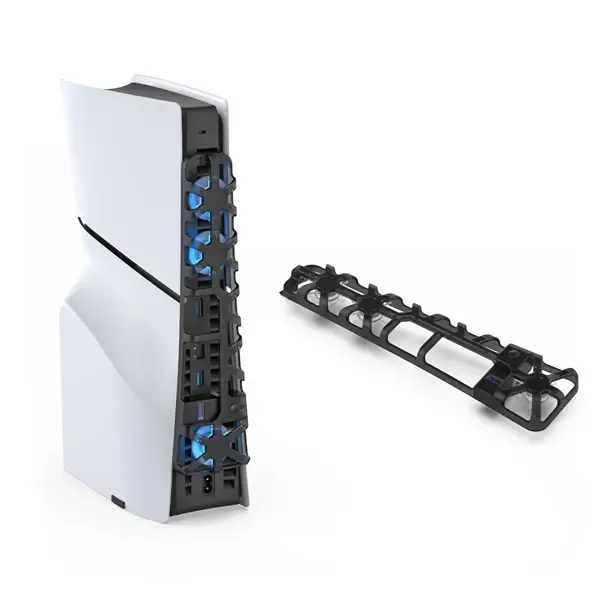 Ventilateur de refroidissement PS5 Slim Dobe – Équipé de plusieurs ventilateurs puissants – Alimentation USB – Noir – TP5-3538S