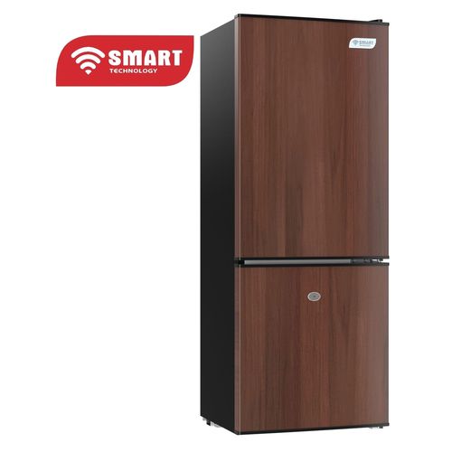 SMART TECHNOLOGY Réfrigérateur Combiné DFRST 2 Tiroirs (STCB-145WH) - 112L / Gris-Marron - 12 Mois De Garantie
