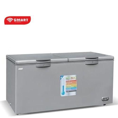 SMART TECHNOLOGY Congélateur Horizontal Smart 600L (STCC-720V) Avec Vitre à L'intérieur / Avec Grille à L'arrière- 600 Litres - GRIS - 12 Mois De Garantie