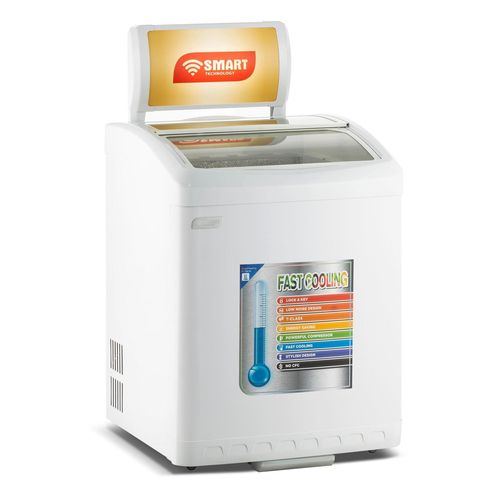 SMART TECHNOLOGY Congélateur Horizontal Vitré À Glace /Surgelé 156L_Modèle STCCV-221 -Blanc- Garantie 12 mois.