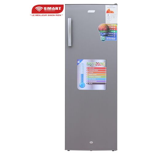 SMART TECHNOLOGY Congélateur Vertical 6 Tiroirs 180L (STCD-335K) - Gris / Avec grille à l'arrière - Garantie 12 Mois