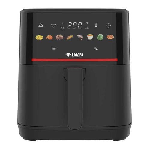 SMART TECHNOLOGY Air Fryer Smart 6.5L Digital (STPE-885W) – 1700W, Sans Huile (80% de Gras en Moins) – Design Élégant Noir / Garantie 3 Mois.