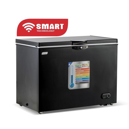 SMART TECHNOLOGY Congélateur Horizontal Smart 327L  (STCC-387B)-Avec Grille à l'arrière/ Noir- 12 Mois De Garantie
