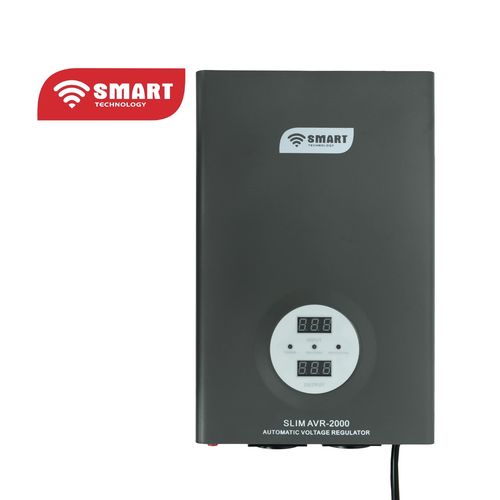 SMART TECHNOLOGY Stabilisateur Mural Automatique SMART (AVR-2000WVA)-Gris- Garantie  7 Mois